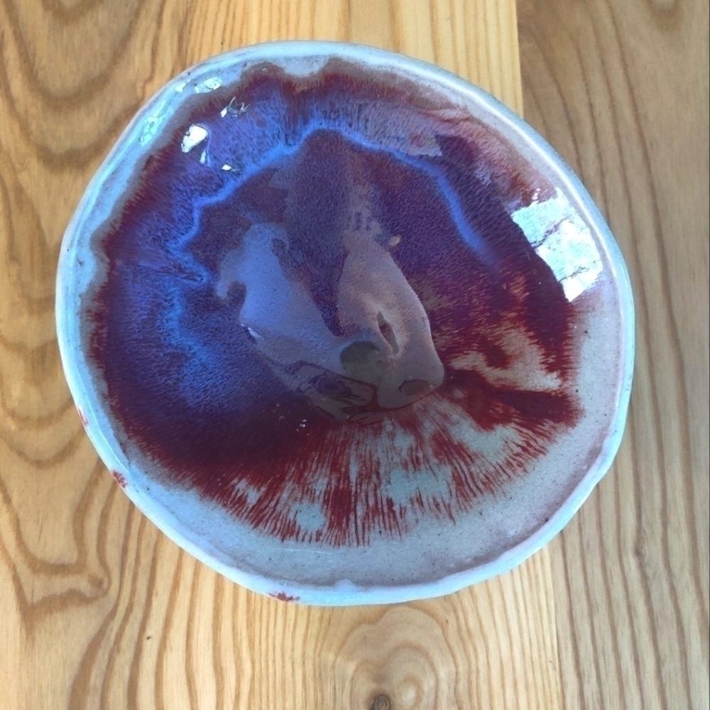 Custom pottery glazed bowl trinket bowl